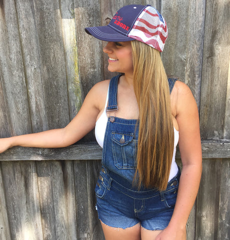 American Flag Trucker Hat