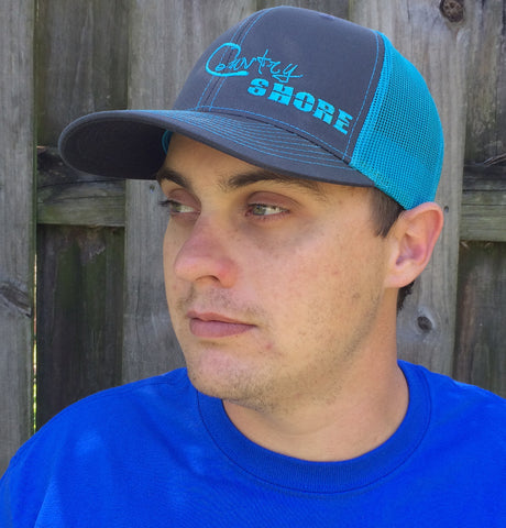 Signature Series Snapback Mesh Trucker Hat - Blue