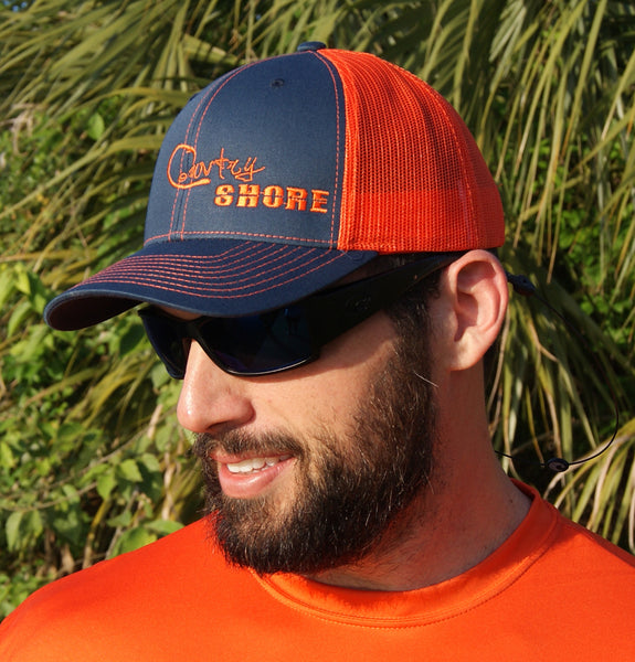 Orange Cleveland CB Ohio Mesh Snap Back