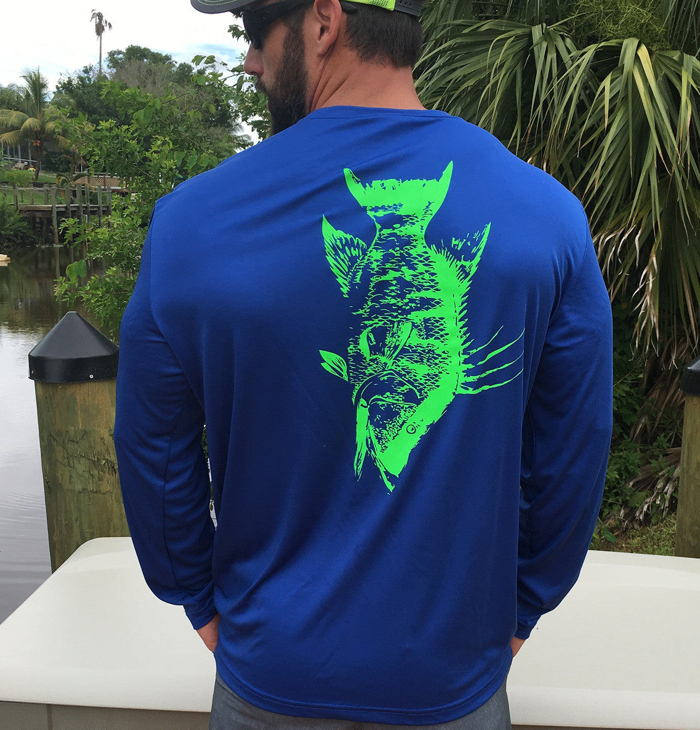 Blue Hogfish UPF Dry Fit Long Sleeve Tee
