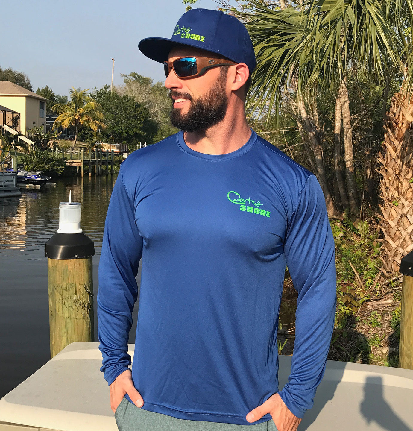 Blue Hogfish UPF Dry Fit Long Sleeve Tee